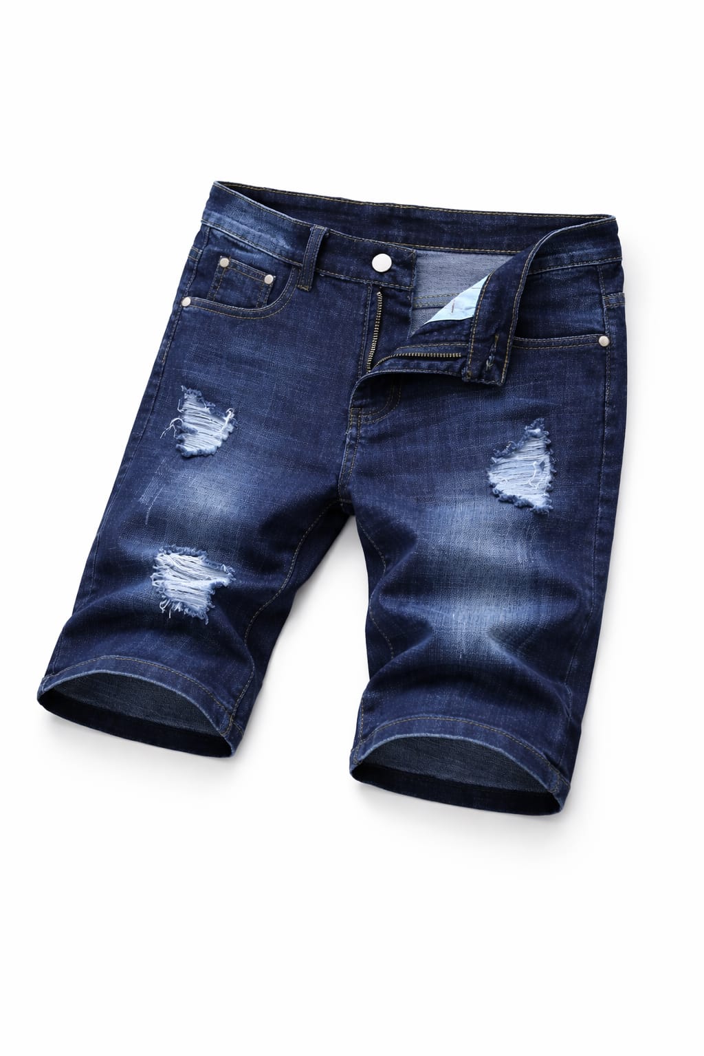 Cotton Polyester Blend | Casual Summer Jeans Shorts