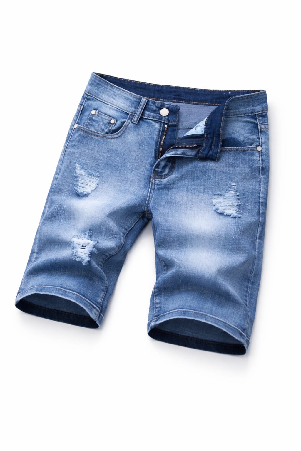 Cotton Polyester Blend | Casual Summer Jeans Shorts