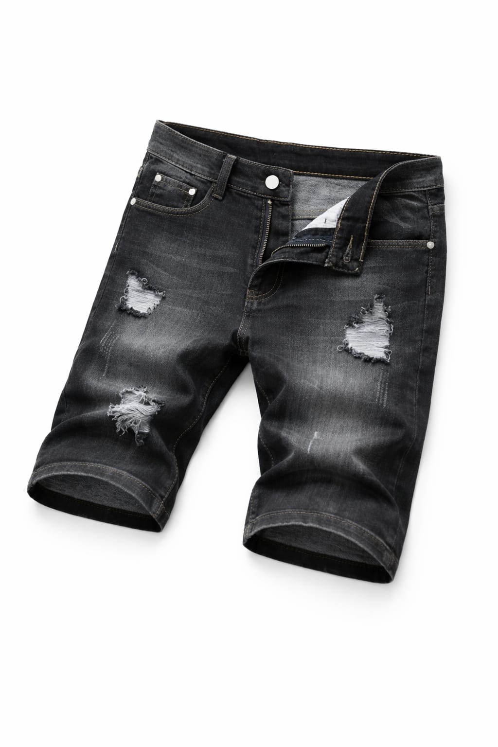 Cotton Polyester Blend | Casual Summer Jeans Shorts
