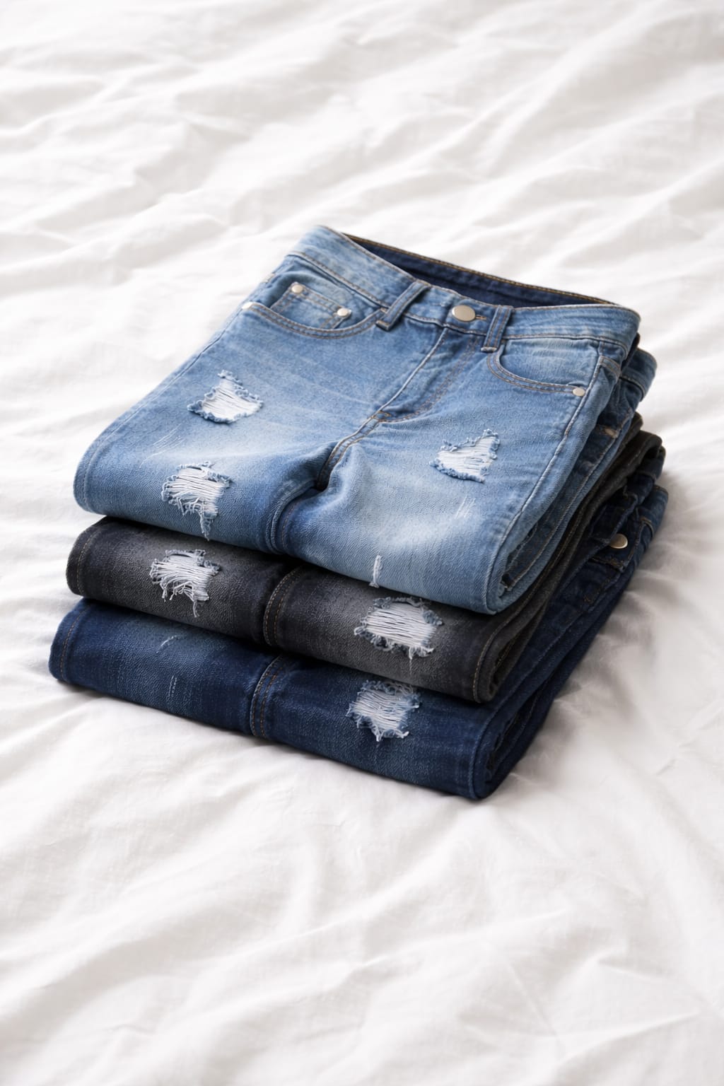 Cotton Polyester Blend | Casual Summer Jeans Shorts