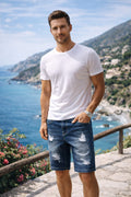Cotton Polyester Blend | Casual Summer Jeans Shorts