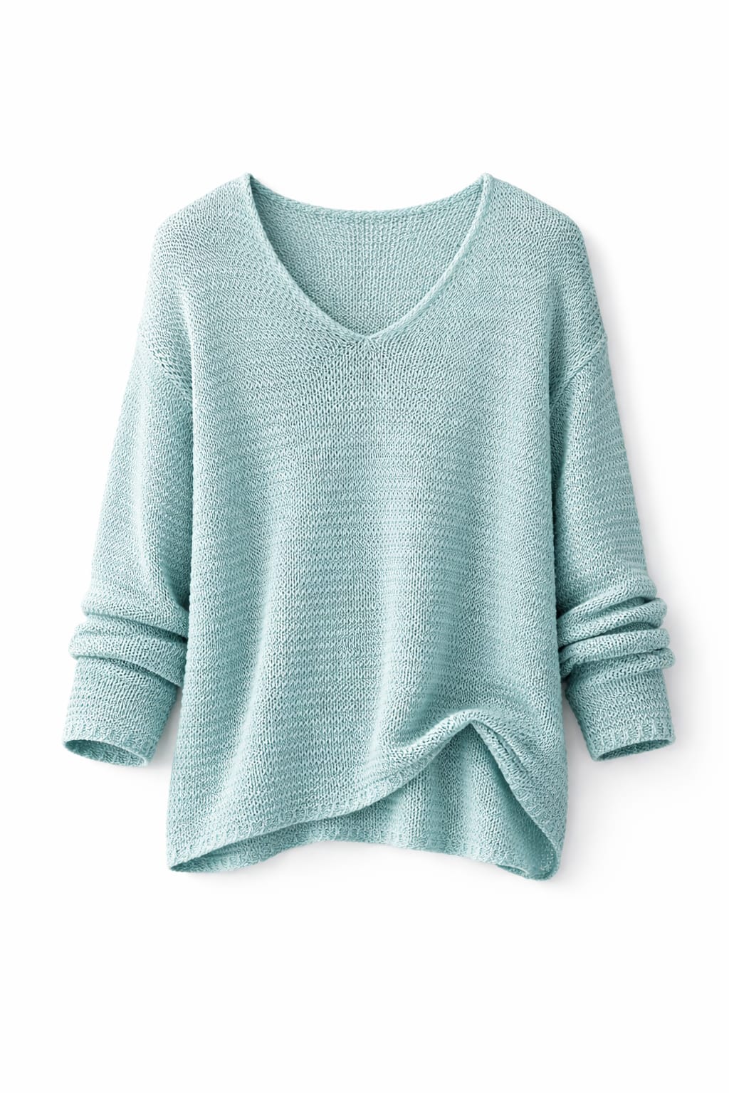 Men’s V-Neck Lightweight Knit Sweater – Casual Pullover