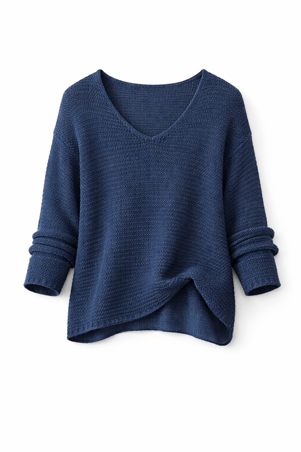 Men’s V-Neck Lightweight Knit Sweater – Casual Pullover