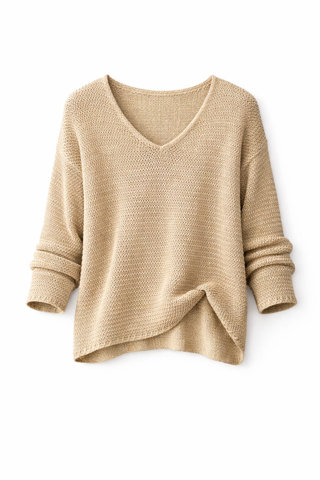 Men’s V-Neck Lightweight Knit Sweater – Casual Pullover